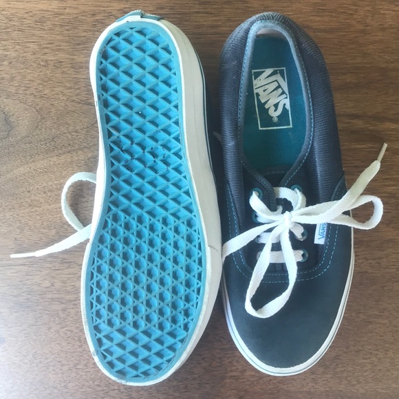EUC blue Vans sneakers - Picture 3 of 5